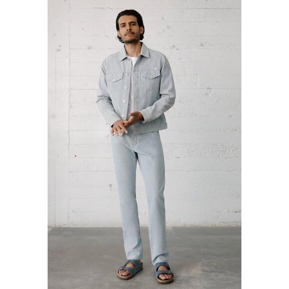 AG Adriano Goldschmied Light Blue Men's Straight Jeans - Picture 14 of 14